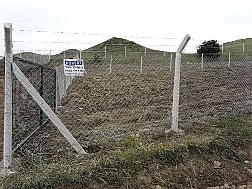 Beynam Mahallesi kooperatif alanı için beton direkli kafes tel uygulaması